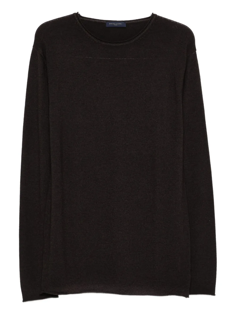 Daniele Fiesoli Round-neck Wool Sweater In Brown