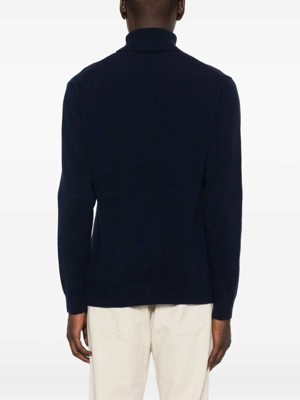 Daniele Fiesoli Turtleneck Wool-blend Sweater In Blue