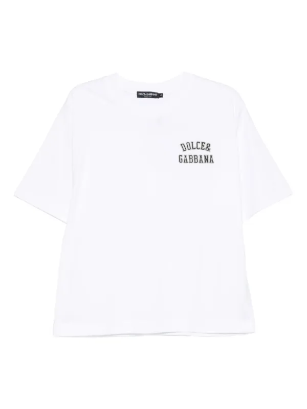 Dolce & Gabbana Camiseta Com Logo | Branco | FARFETCH BR