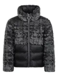 Colmar Kids patterned-jacquard down jacket - Black