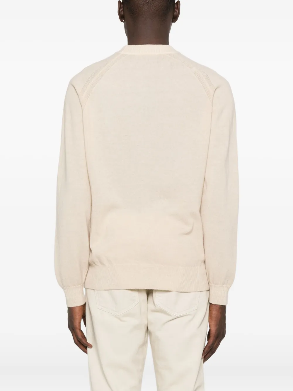Daniele Fiesoli Raglan-sleeve Crew-neck Sweater In Neutral