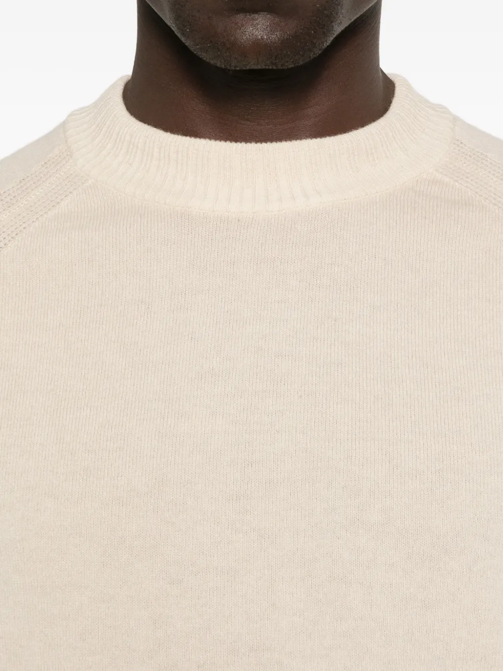 Daniele Fiesoli Raglan-sleeve Crew-neck Sweater In Neutral