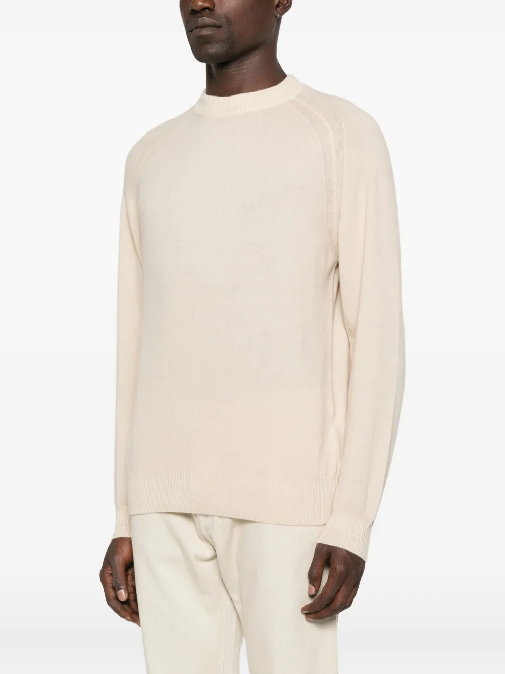 Daniele Fiesoli Trui met ronde hals en raglan mouwen Beige