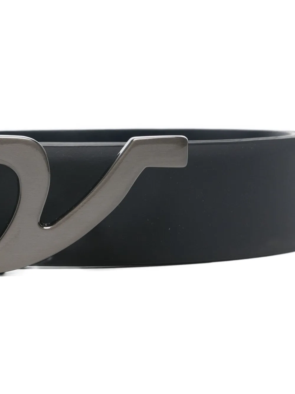 Paul & Shark Leather Belt In Black