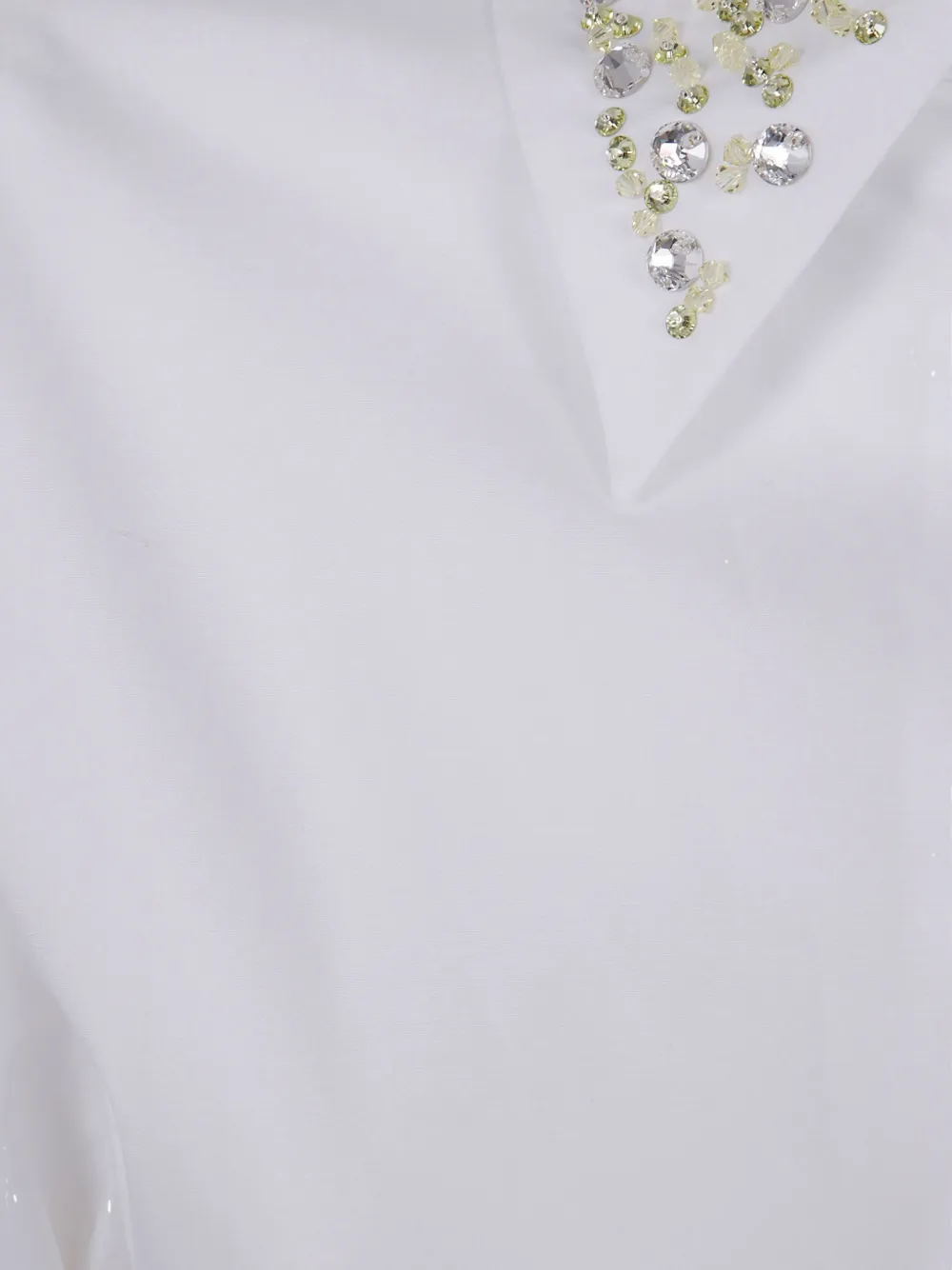  Nº21 Embellished-collar Shirt - White 