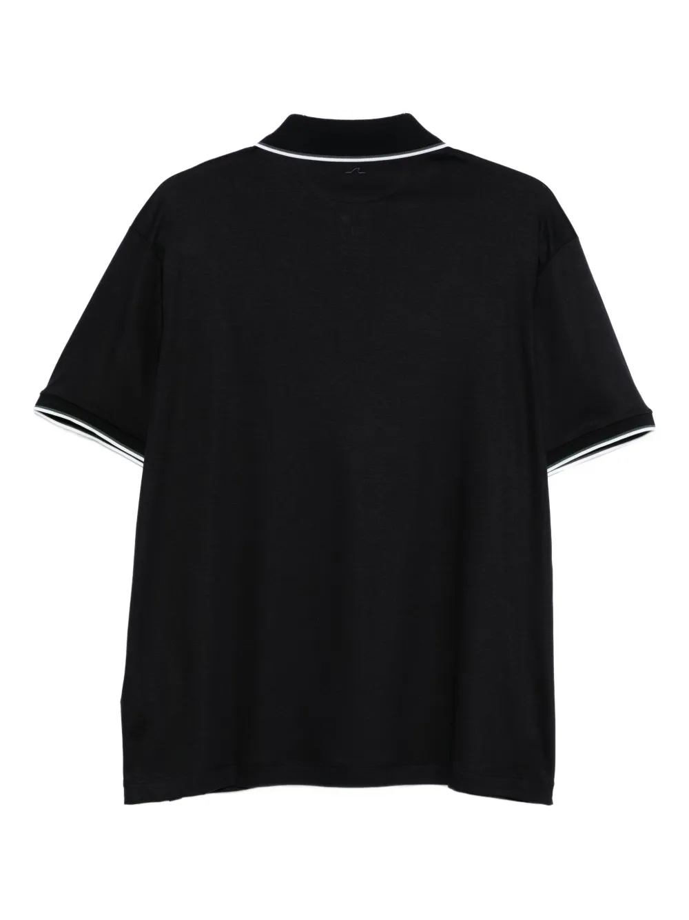 Paul & Shark Poloshirt met gestreepte kraag - Zwart