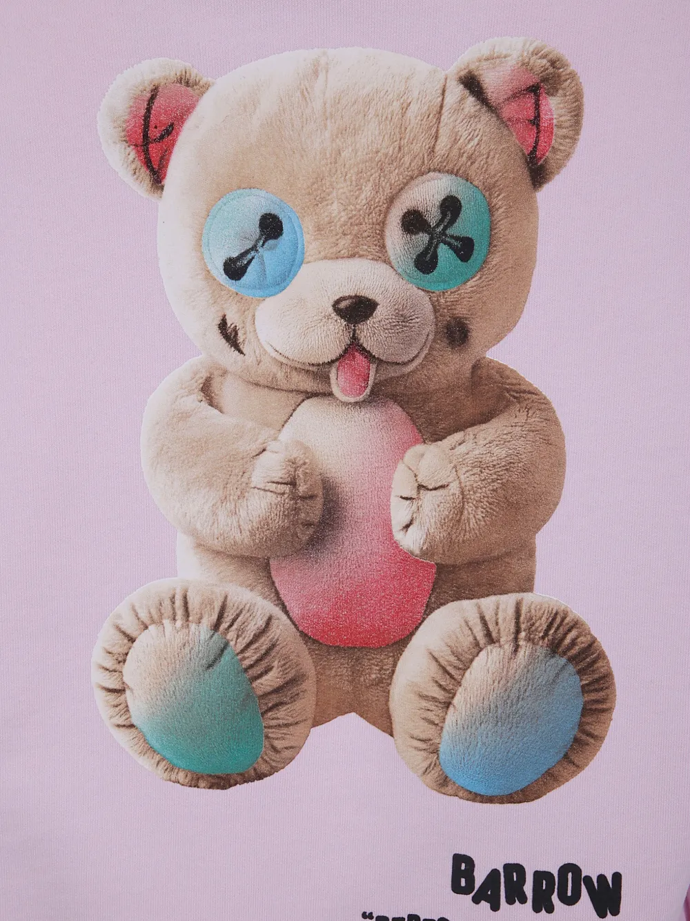 BARROW Hoodie met teddybeerprint Roze