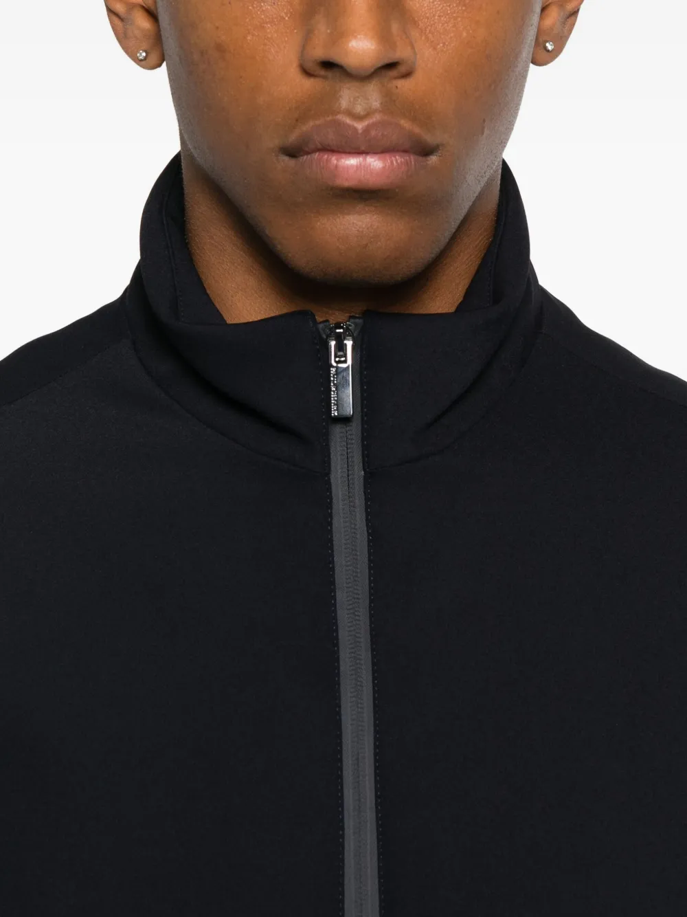 Paul & Shark Zip-fastening Pocket Jacket In Black