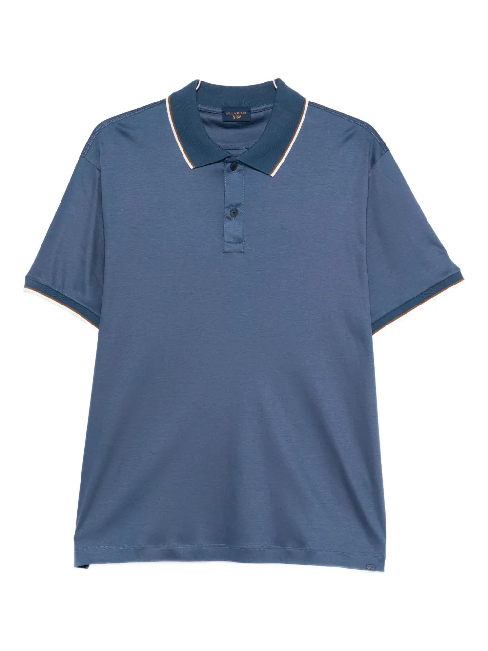 Paul & Shark Tipped Polo Shirt In Blue