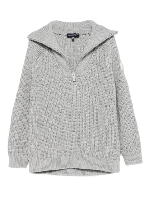 Emporio Armani Kids jersey con cremallera en el cuello