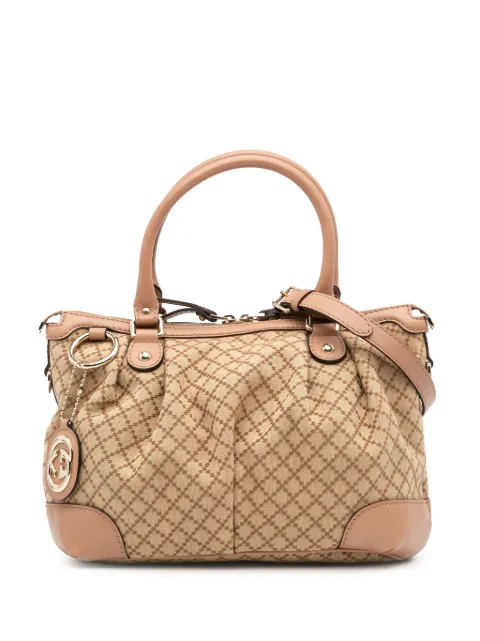 Gucci Pre-Owned 2016-2025 Diamante Canvas Sukey satchel