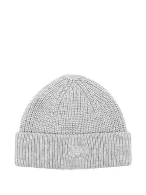 Emporio Armani Kids ribbed logo-detail beanie hat