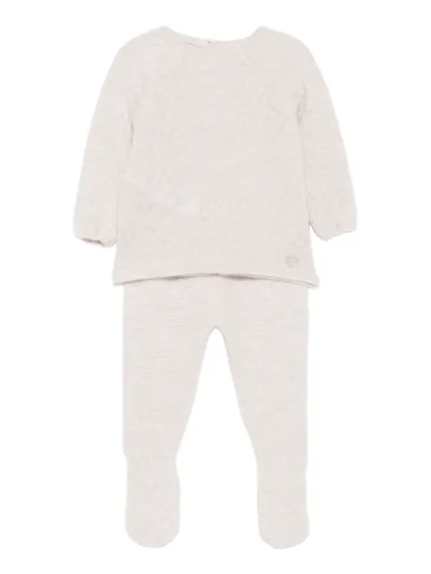 Paz Rodriguez texture- knitted trousers set