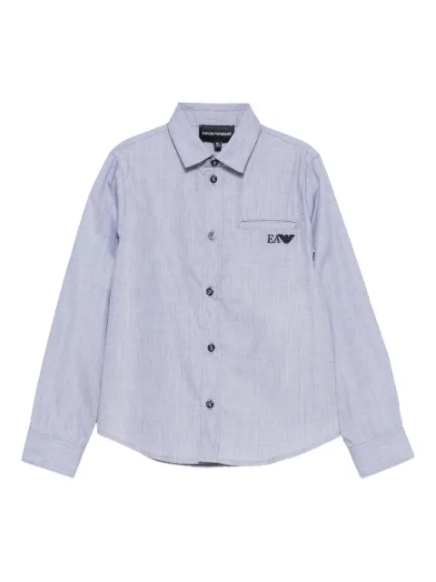 Emporio Armani Kids embroidered-logo shirt