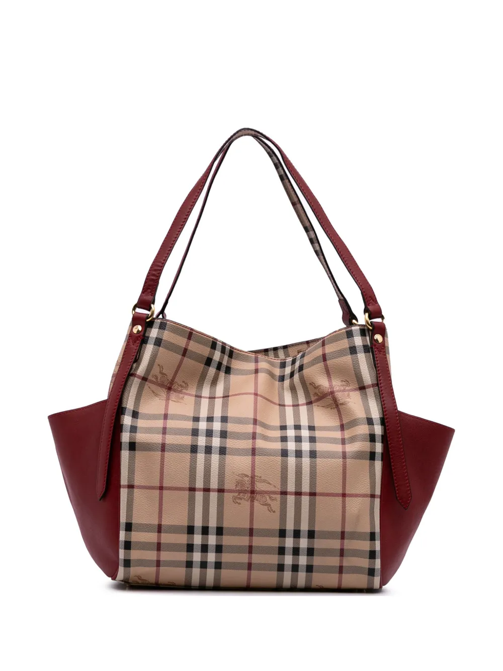 Burberry Pre-Owned 2000-2017 Haymarket Check Coated Canvas Canterbury tote bag | Brown | Image 1