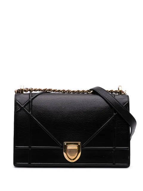 Christian Dior Pre-Owned 2017 Medium Calfskin Diorama Flap crossbody bag