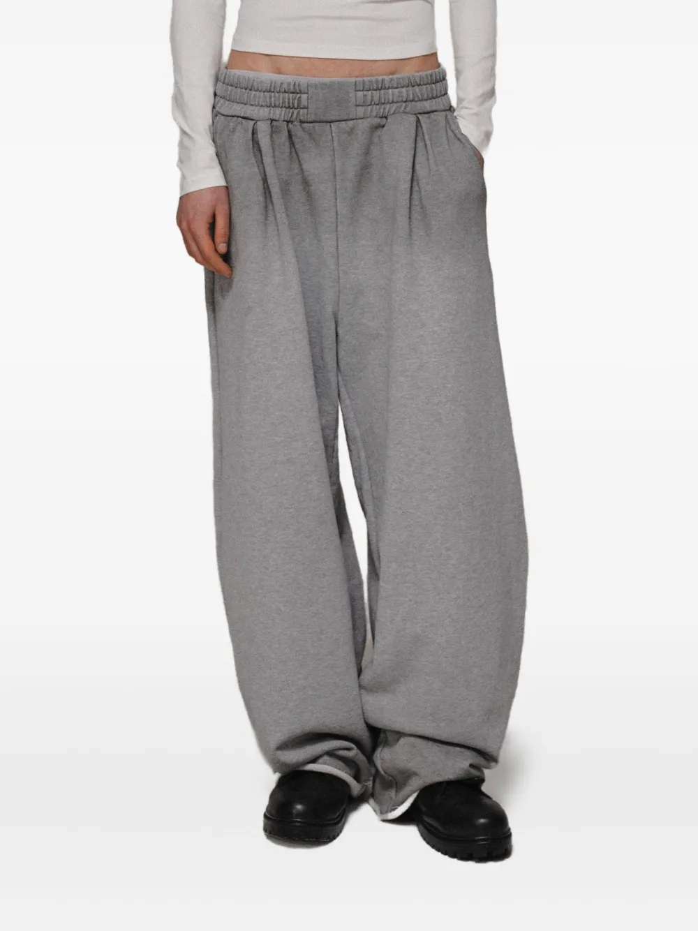 Protémoa pleated gradient sweatpants Grijs