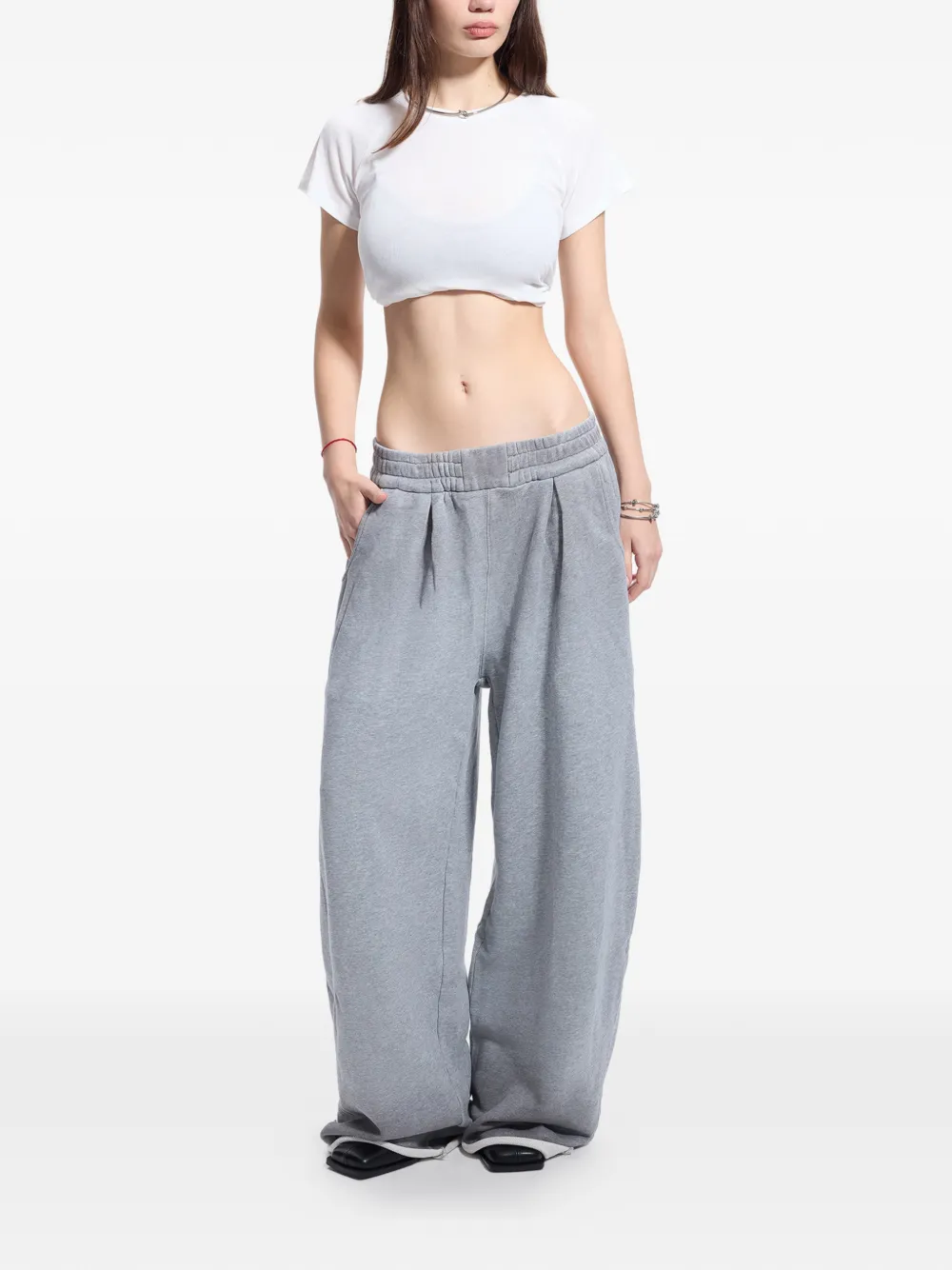  Protémoa Gradient Pleated Track Pants - Grey 