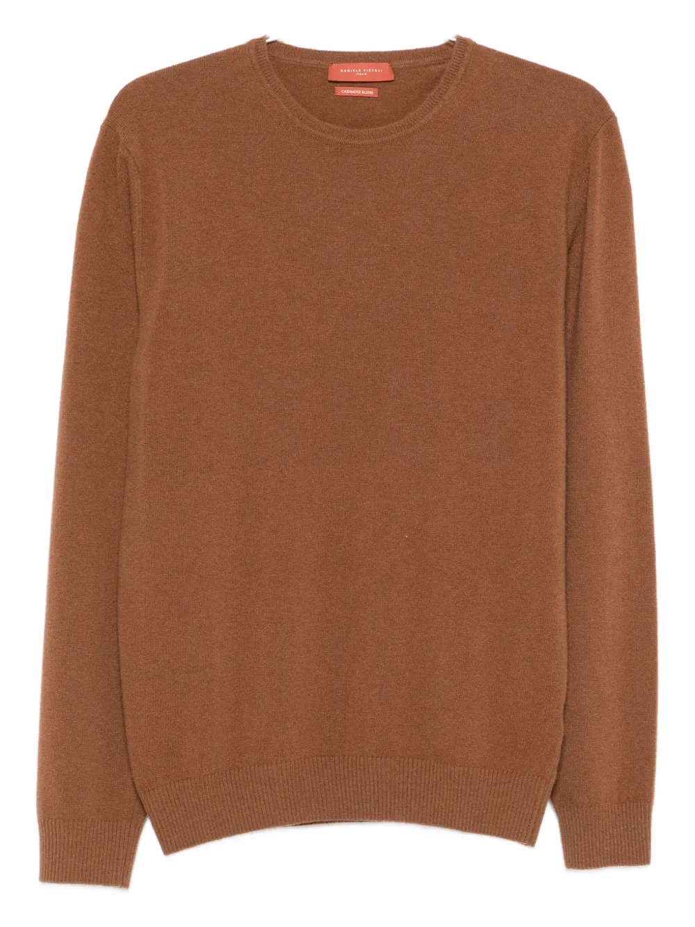 Daniele Fiesoli Round-neck Wool Sweater In Brown