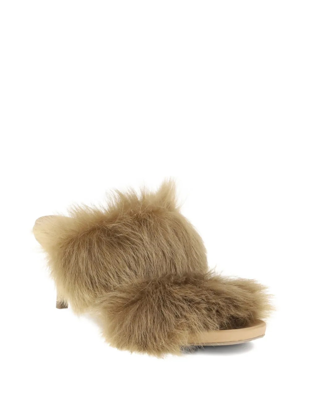 Pedro Garcia 65mm fur-trimmed heeled sandals | Heeled Sandals | Image 2