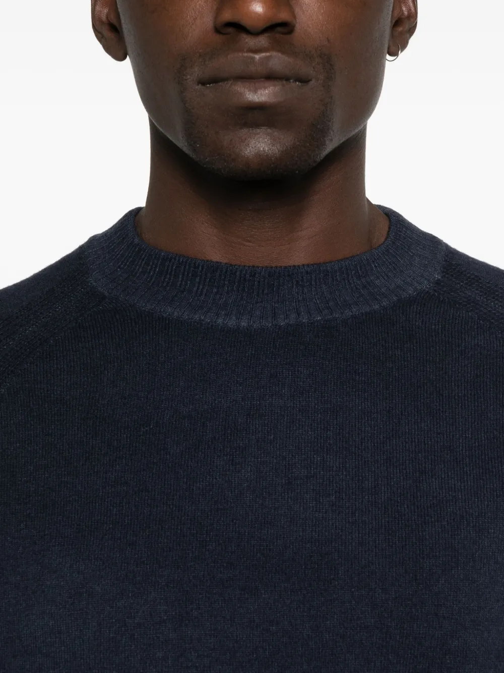 Daniele Fiesoli Raglan-sleeve Crew-neck Sweater In Blue