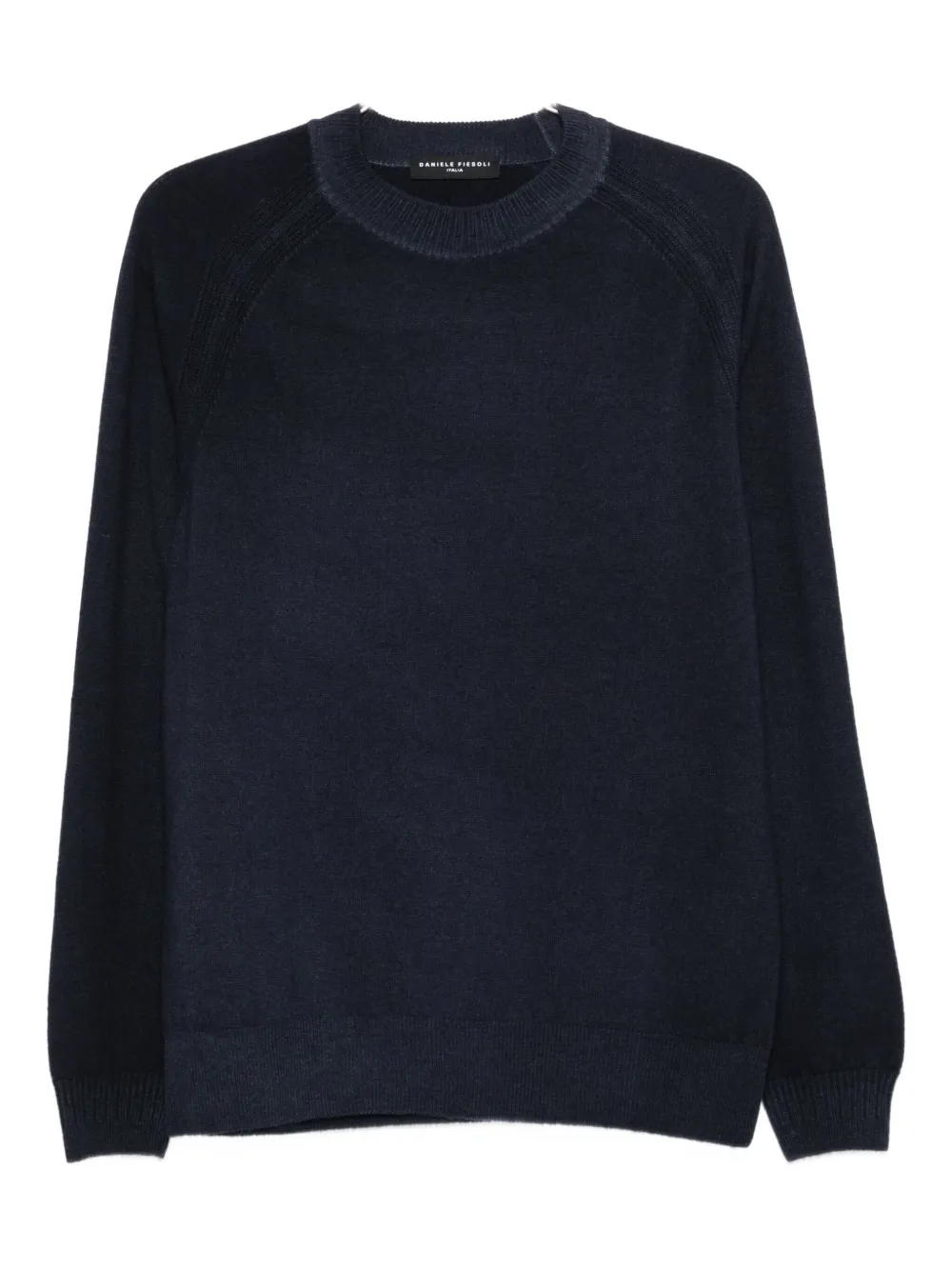 Daniele Fiesoli Raglan-sleeve Crew-neck Sweater In Blue