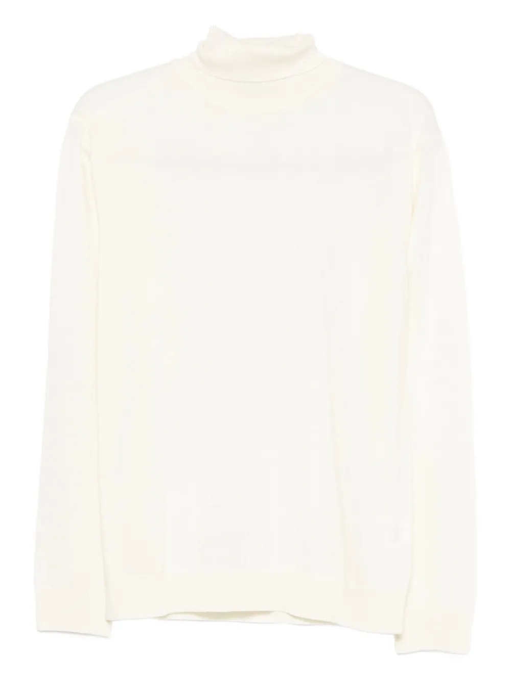 Daniele Fiesoli Turtleneck Wool Sweater In White
