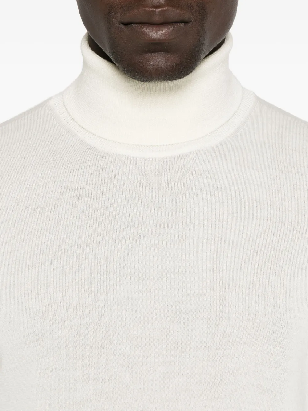 Daniele Fiesoli turtleneck wool sweater Beige