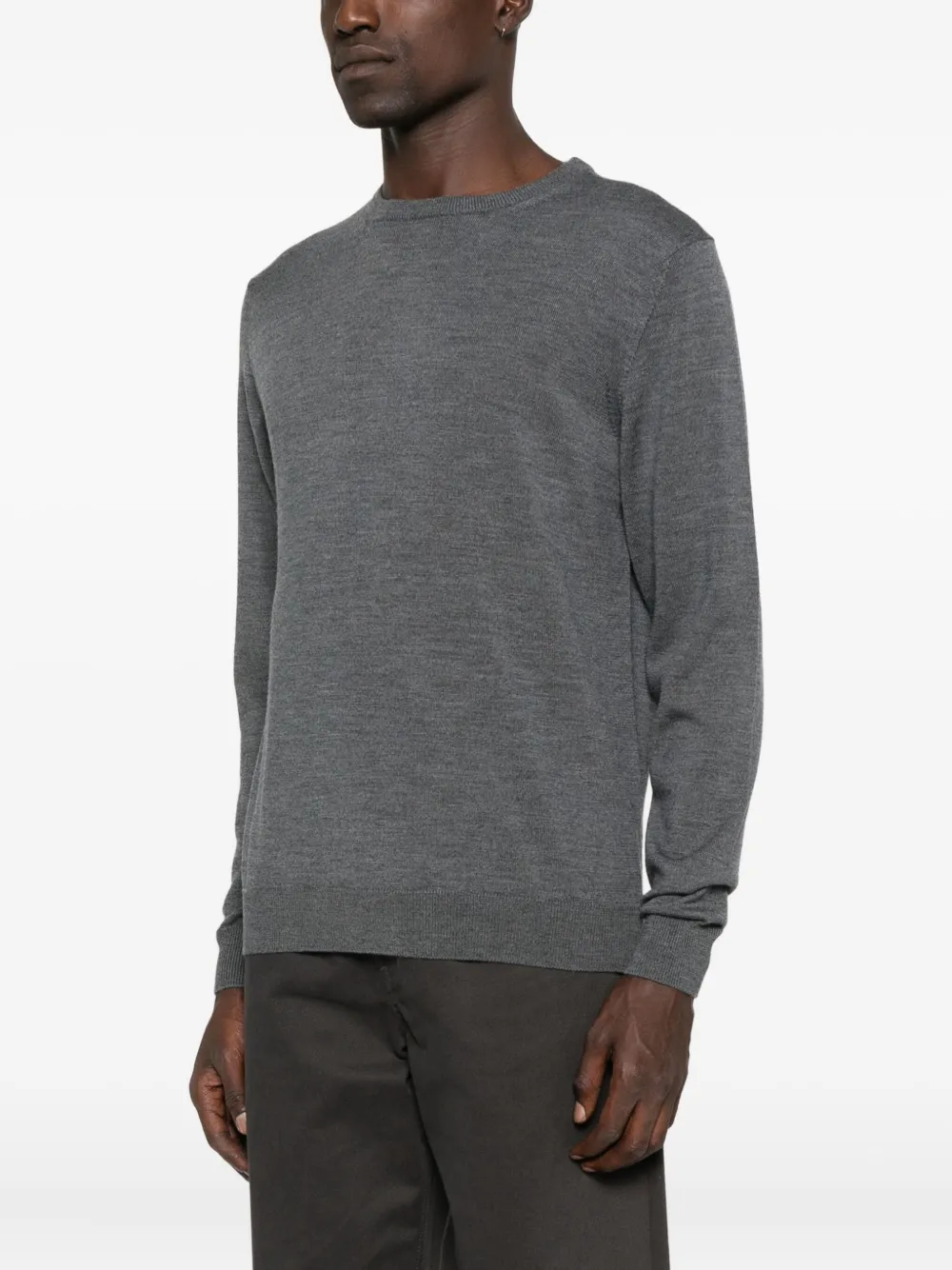 Daniele Fiesoli Crew-neck Wool Sweater In Gray