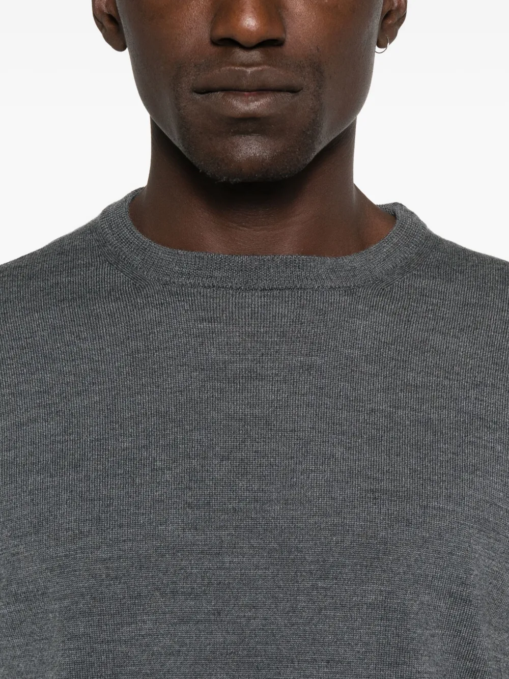 Daniele Fiesoli Crew-neck Wool Sweater In Gray