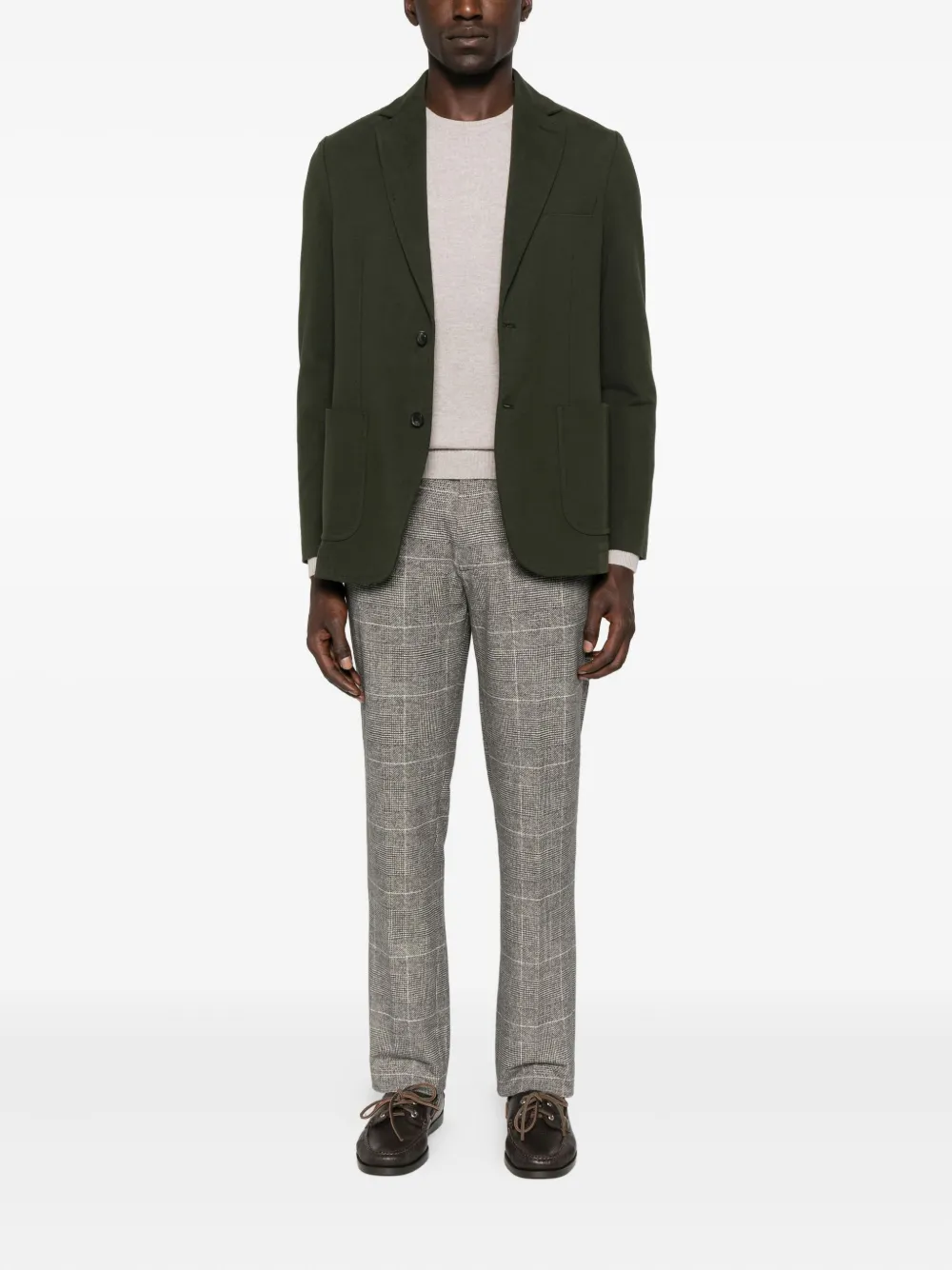 Daniele Fiesoli Crew-neck Wool-blend Sweater In Gray