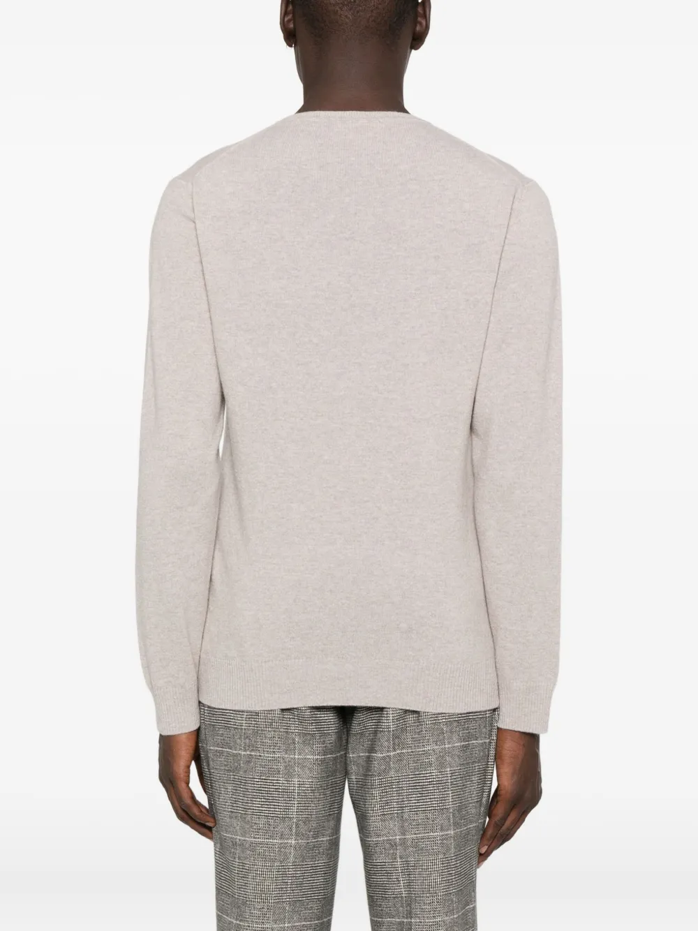 Daniele Fiesoli Crew-neck Wool-blend Sweater In Gray