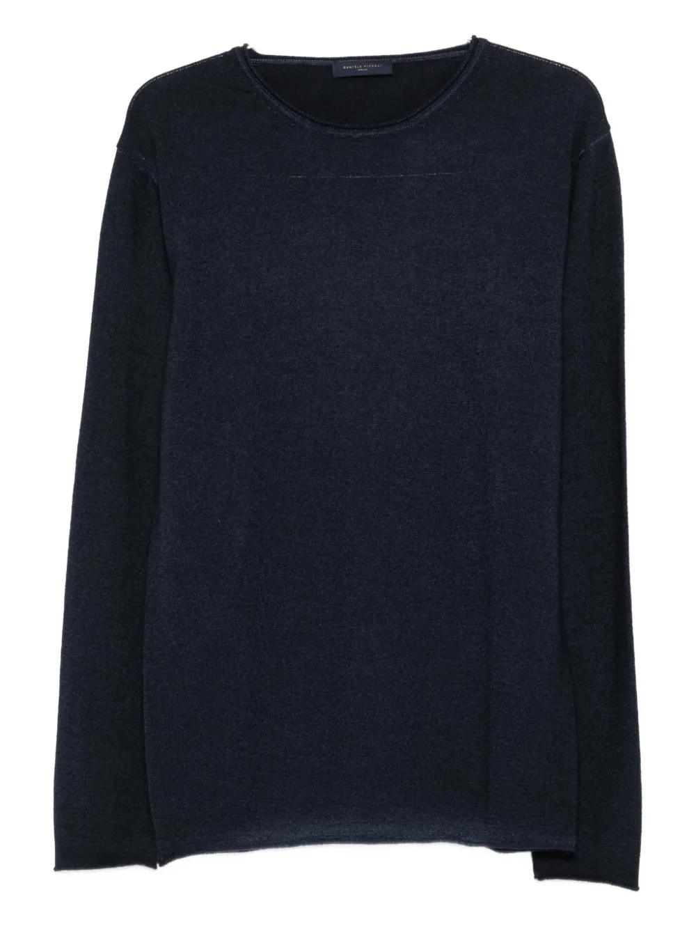 Daniele Fiesoli Round-neck Wool Sweater In Black