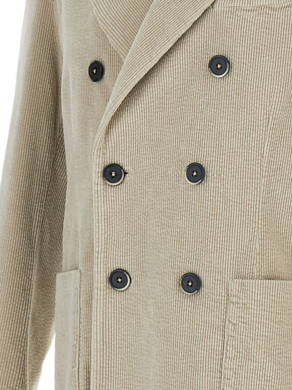  Barena Double-breasted Corduroy Blazer - Neutrals 