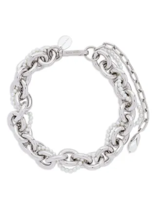新品☆Simone Rochaパールネックレス Simone Rocha チェーン パール チョーカーネックレス | シルバートーン
