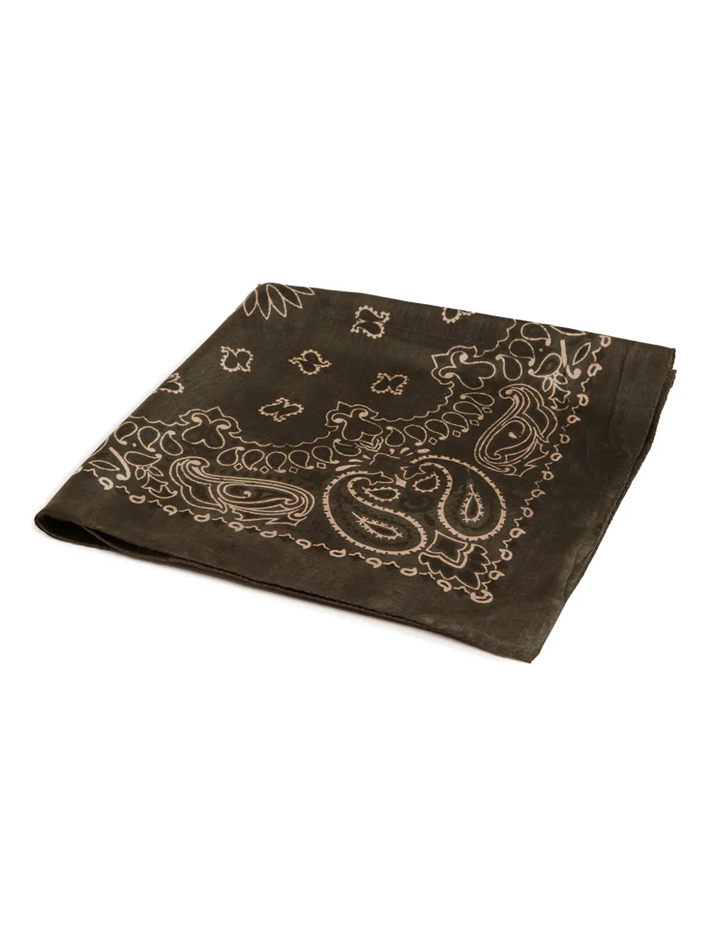 Golden Goose Zijden sjaal met paisley-print Groen
