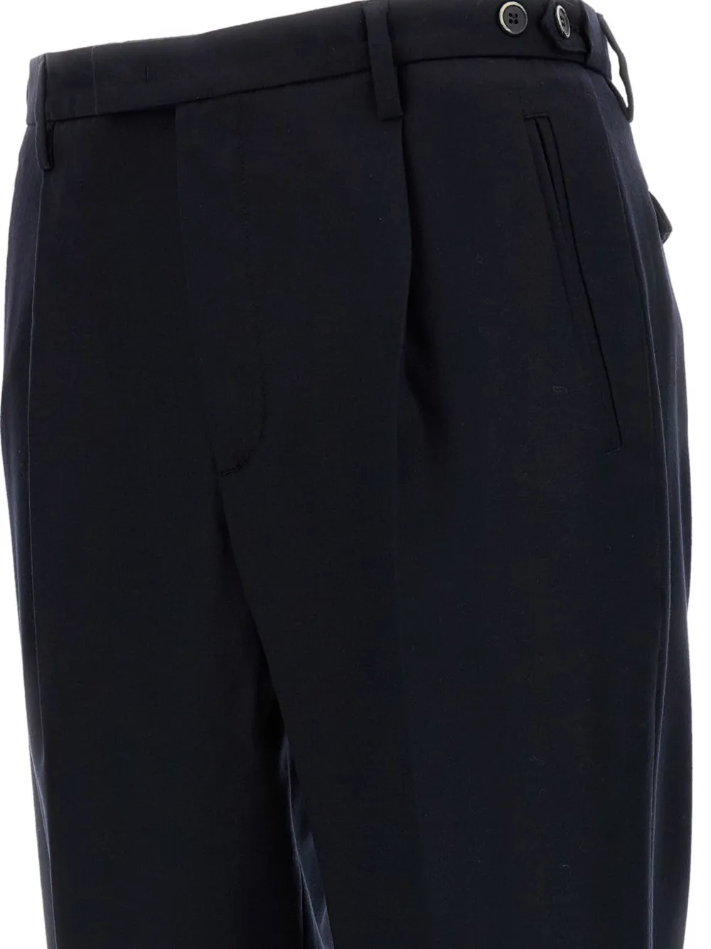 Barena Broek met geplooide voorkant Blauw