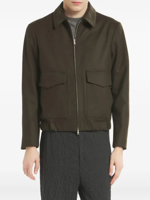 Barena collared zip-fastening jacket