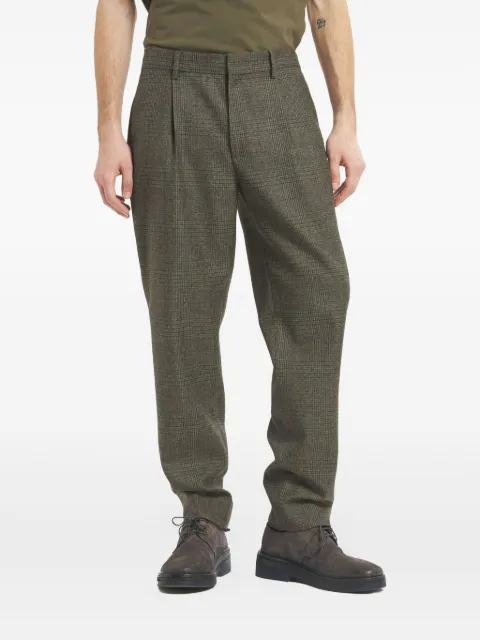 Barena pleated check trousers