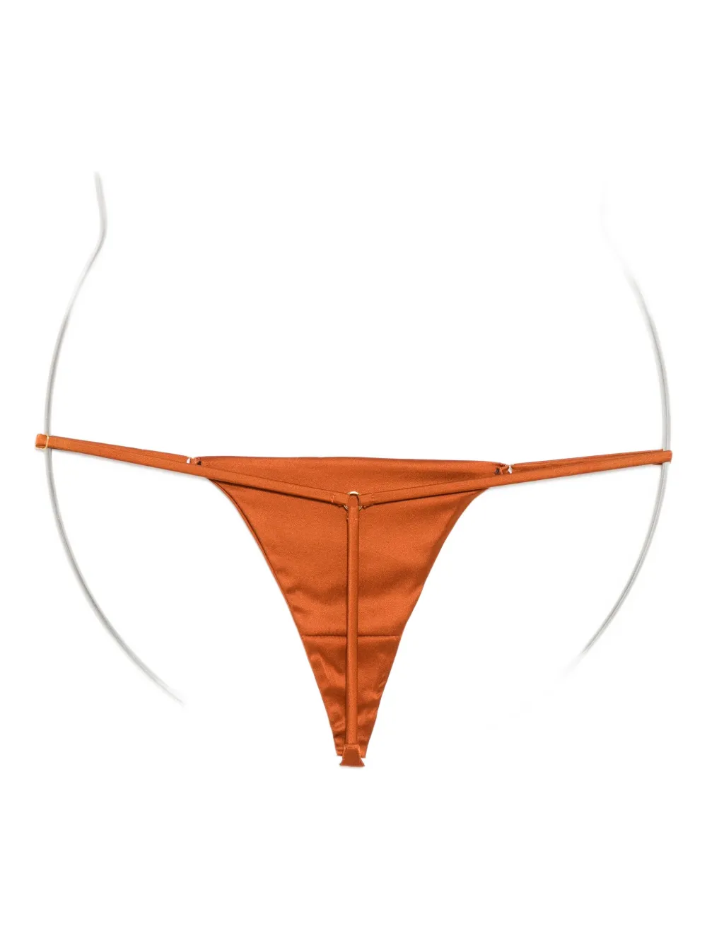 Kiki De Montparnasse Tous Les Jours G-string Thong In Brown
