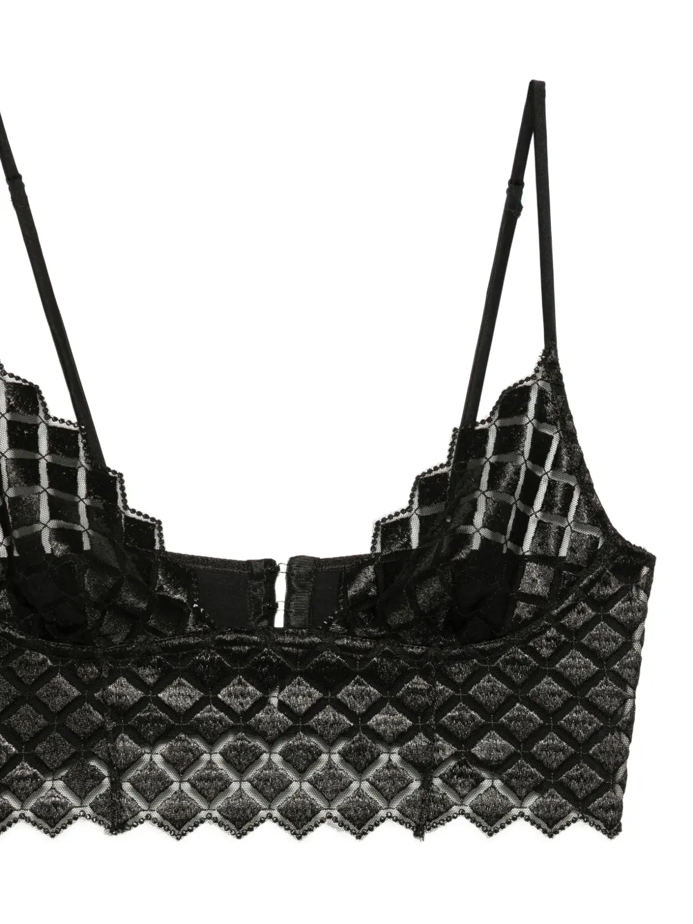 Kiki De Montparnasse Lamine Bra In Black