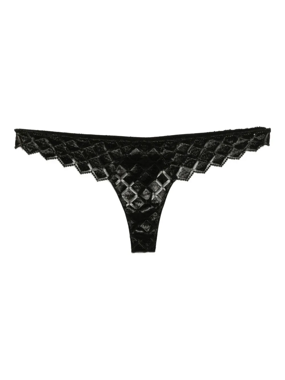 Kiki de Montparnasse Lamine thong | Black | Image 1
