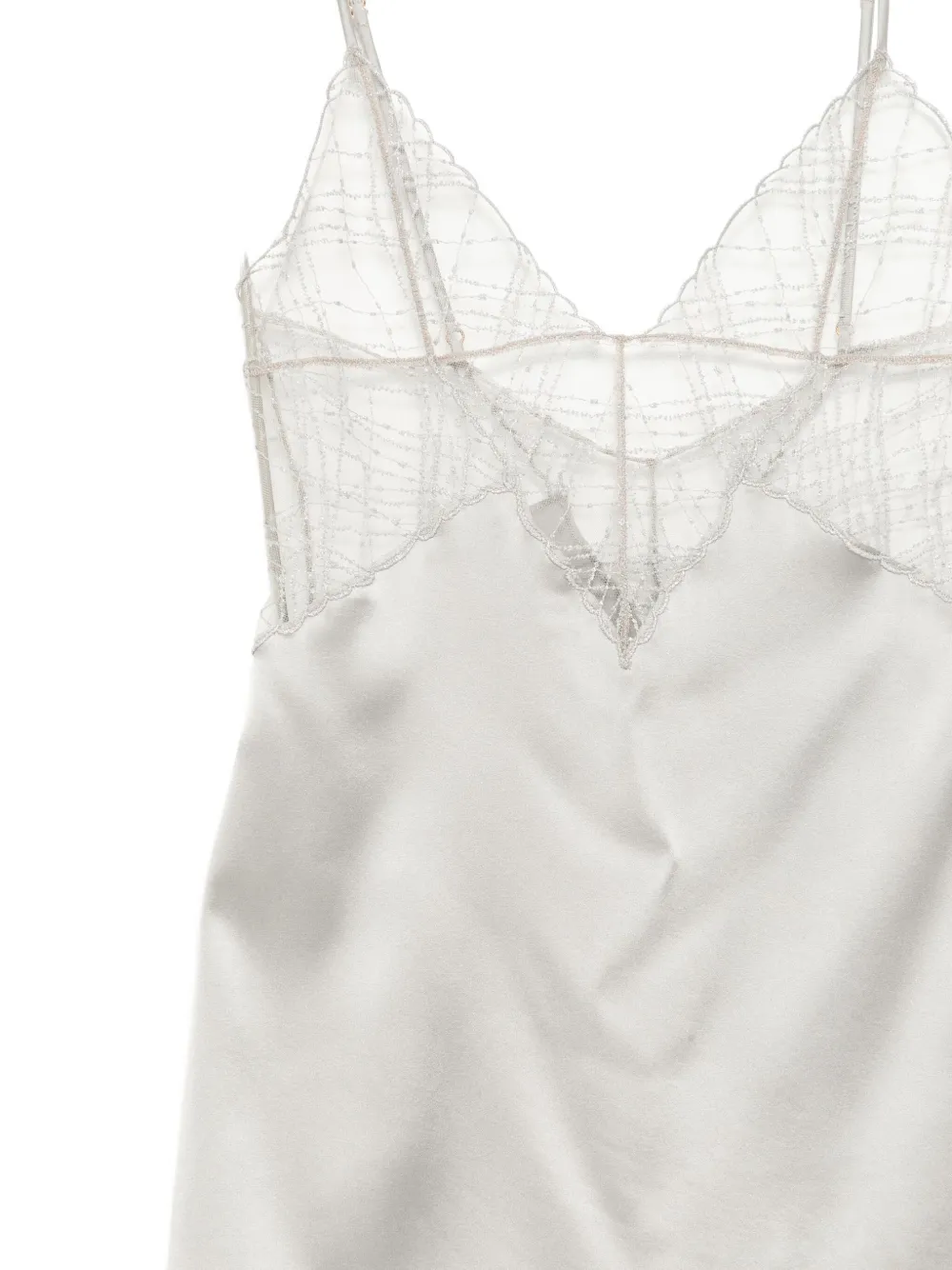 Kiki De Montparnasse A Pois Slip In Gray