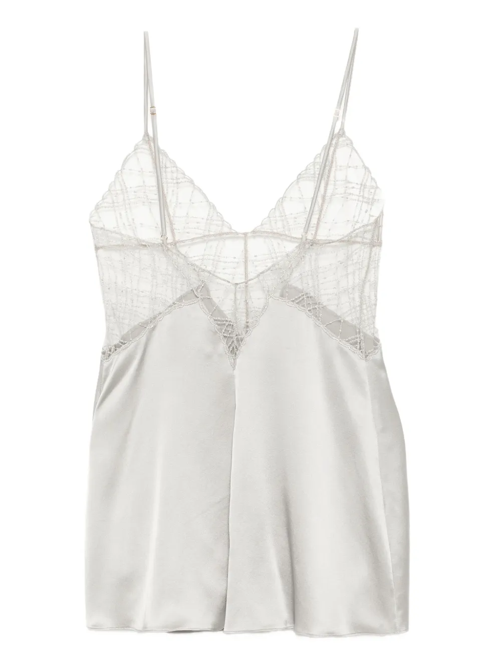 Kiki De Montparnasse A Pois Slip In Gray