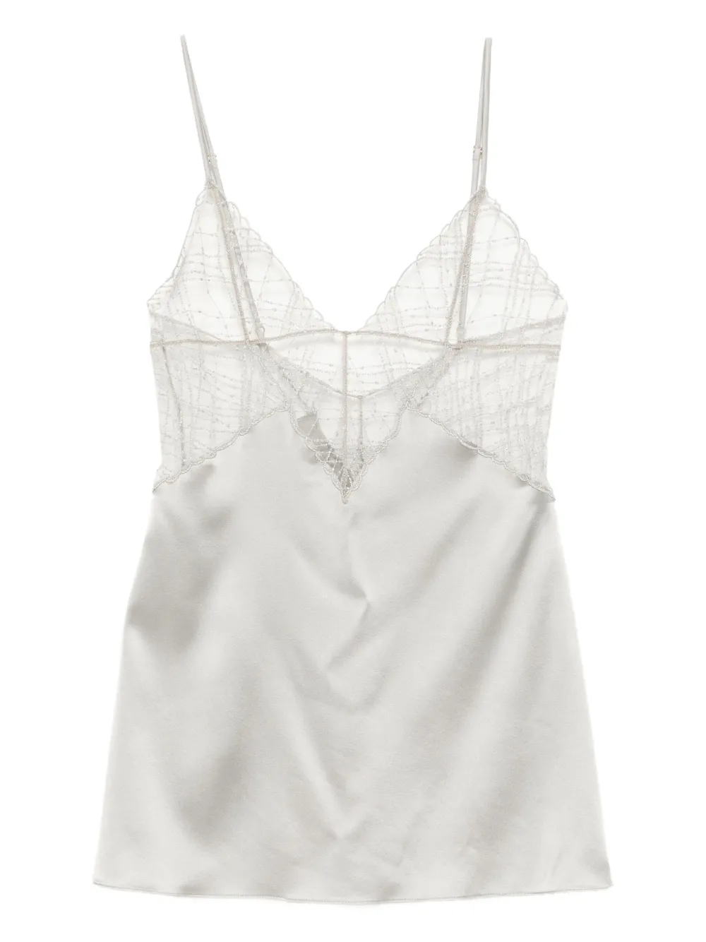 Kiki De Montparnasse A Pois Slip In Gray
