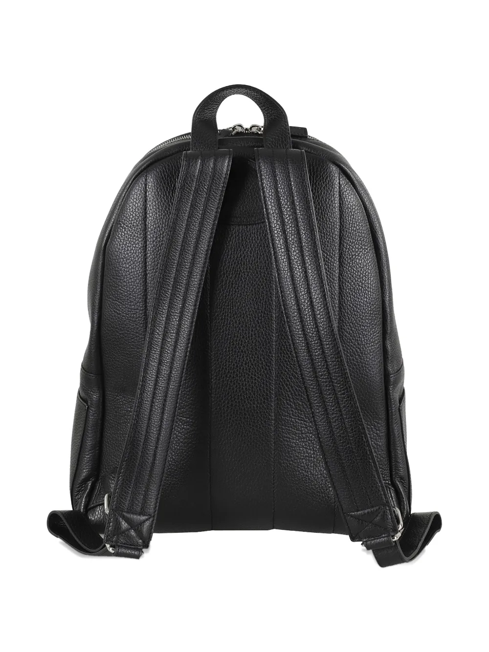 Orciani leather zip-fastening backpack Zwart
