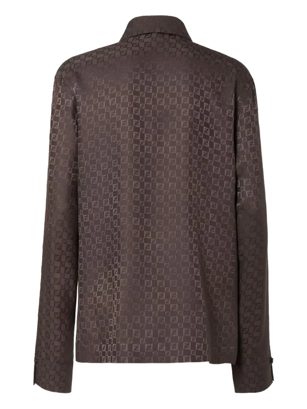 FENDI ff jacquard silk shirt - Bruin