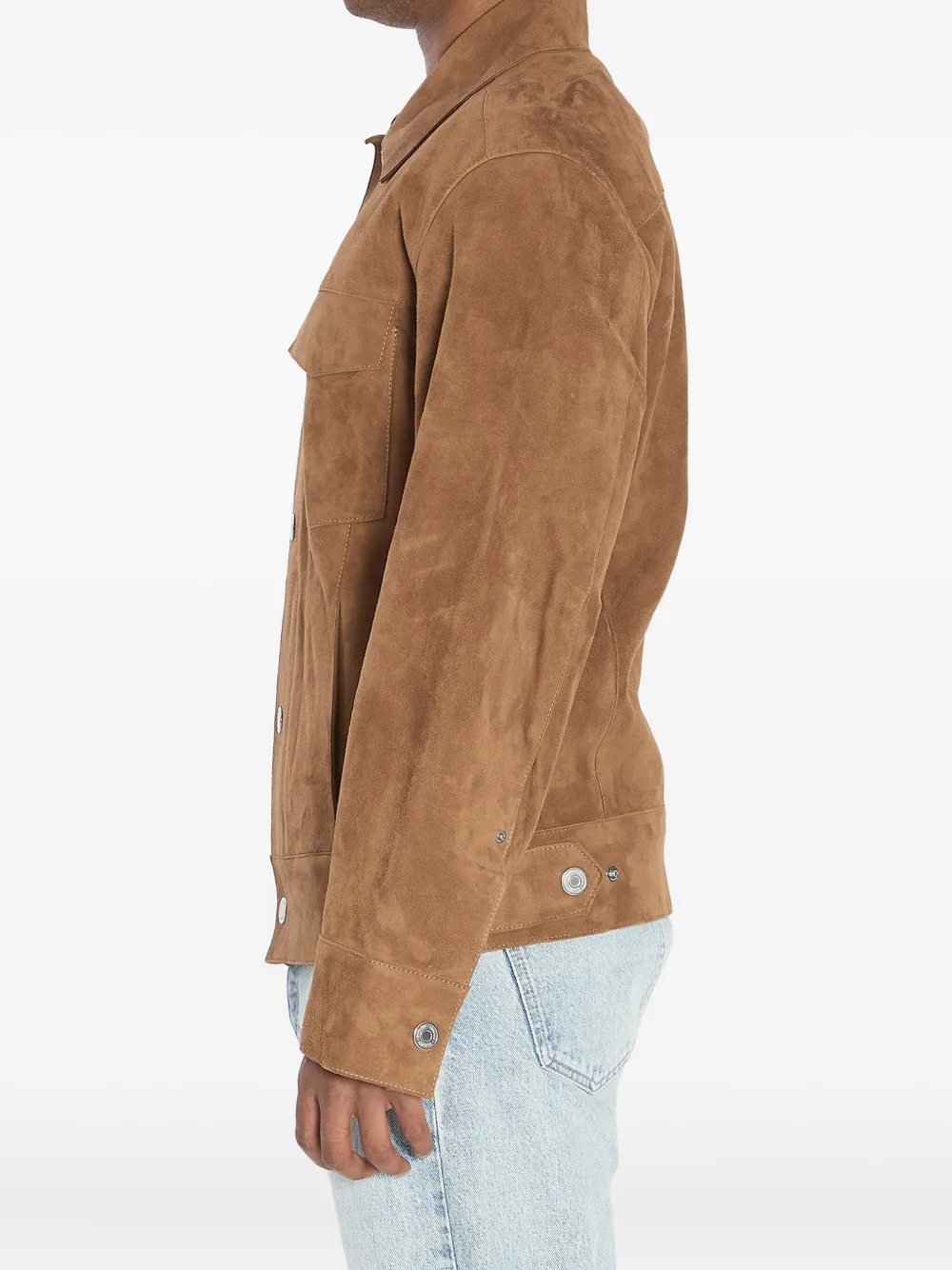 AMI Paris snap-button flap-pocket jacket 216|BROWN