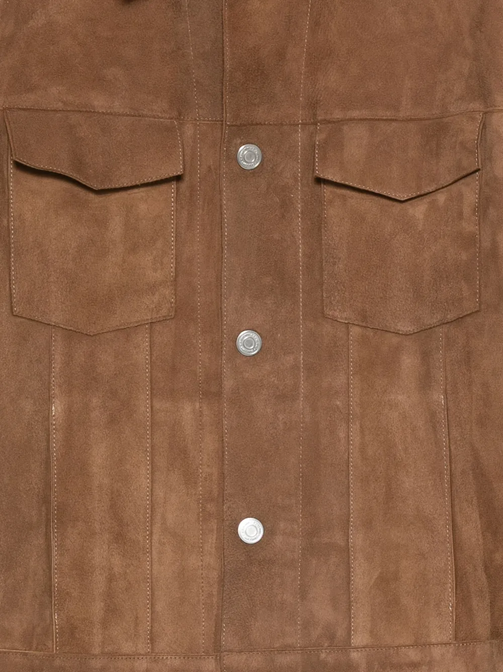 AMI Paris Jack met klepzak en drukknoop 216|BROWN