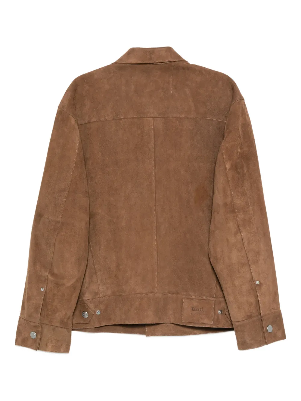 AMI Paris snap-button flap-pocket jacket | Leather Jackets | Image 2